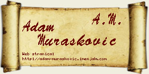 Adam Murašković vizit kartica